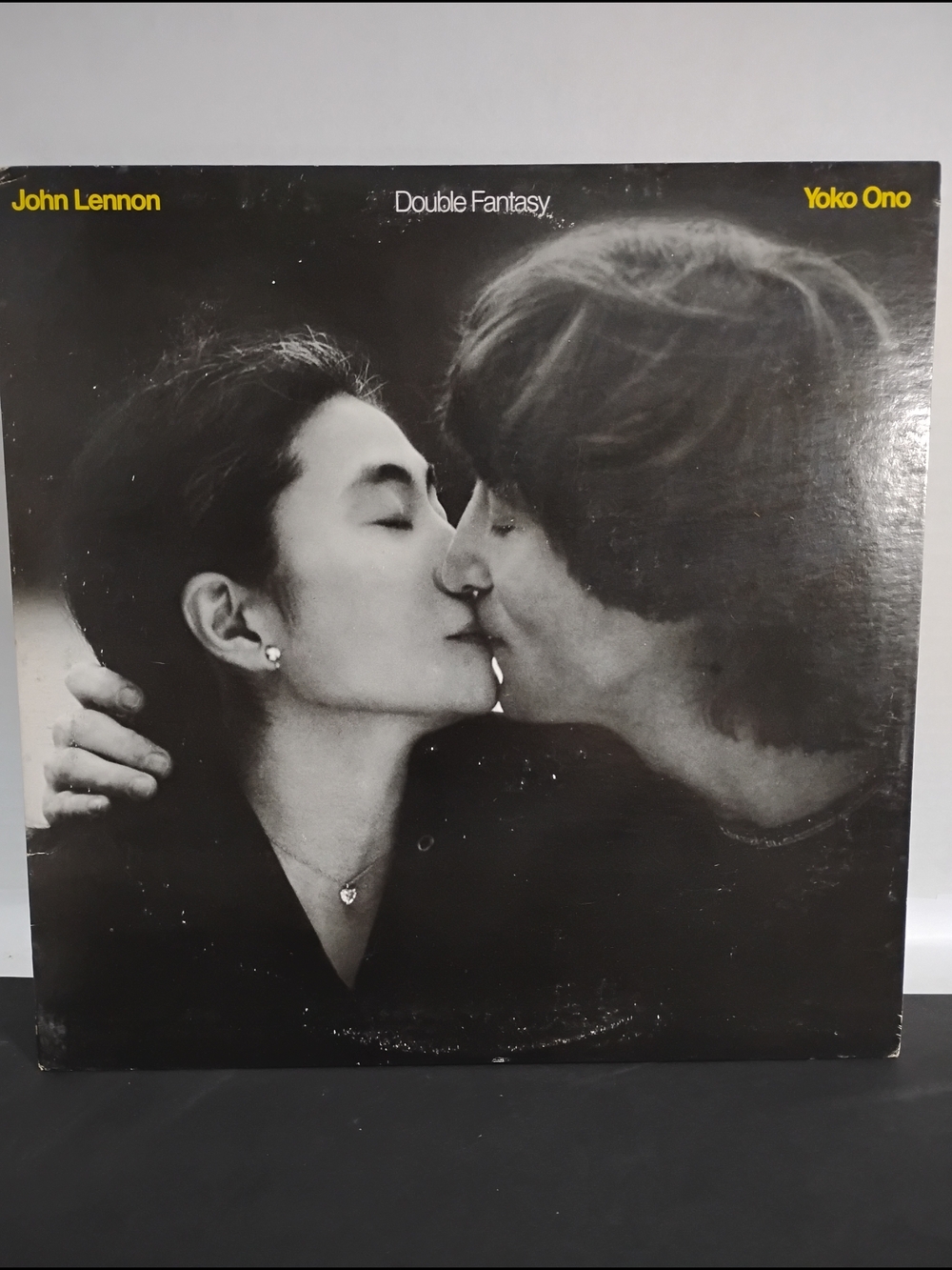 John Lennon & Yoko Ono "Double Fantasy" LP - Black & White Cover